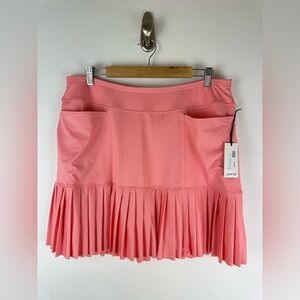 NWT Jofit Knife Pleat Skort Disty Floral Pink Women’s XL